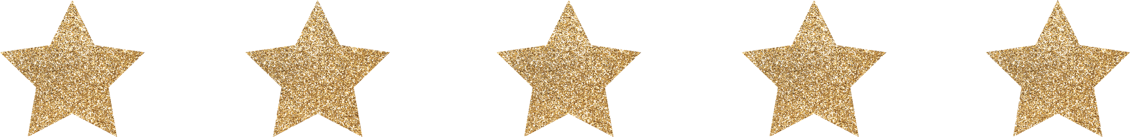 Gold Glitter 5 Star