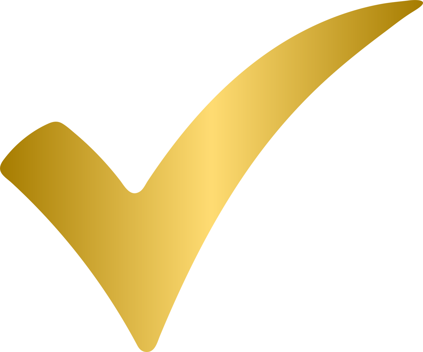 Gold check mark icon